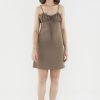 Women The Editor's Market Dresses | Felina Ruched Dress Mocha