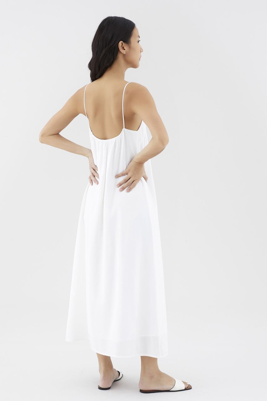 Women The Editor's Market Dresses | Zanessa Column Dress White