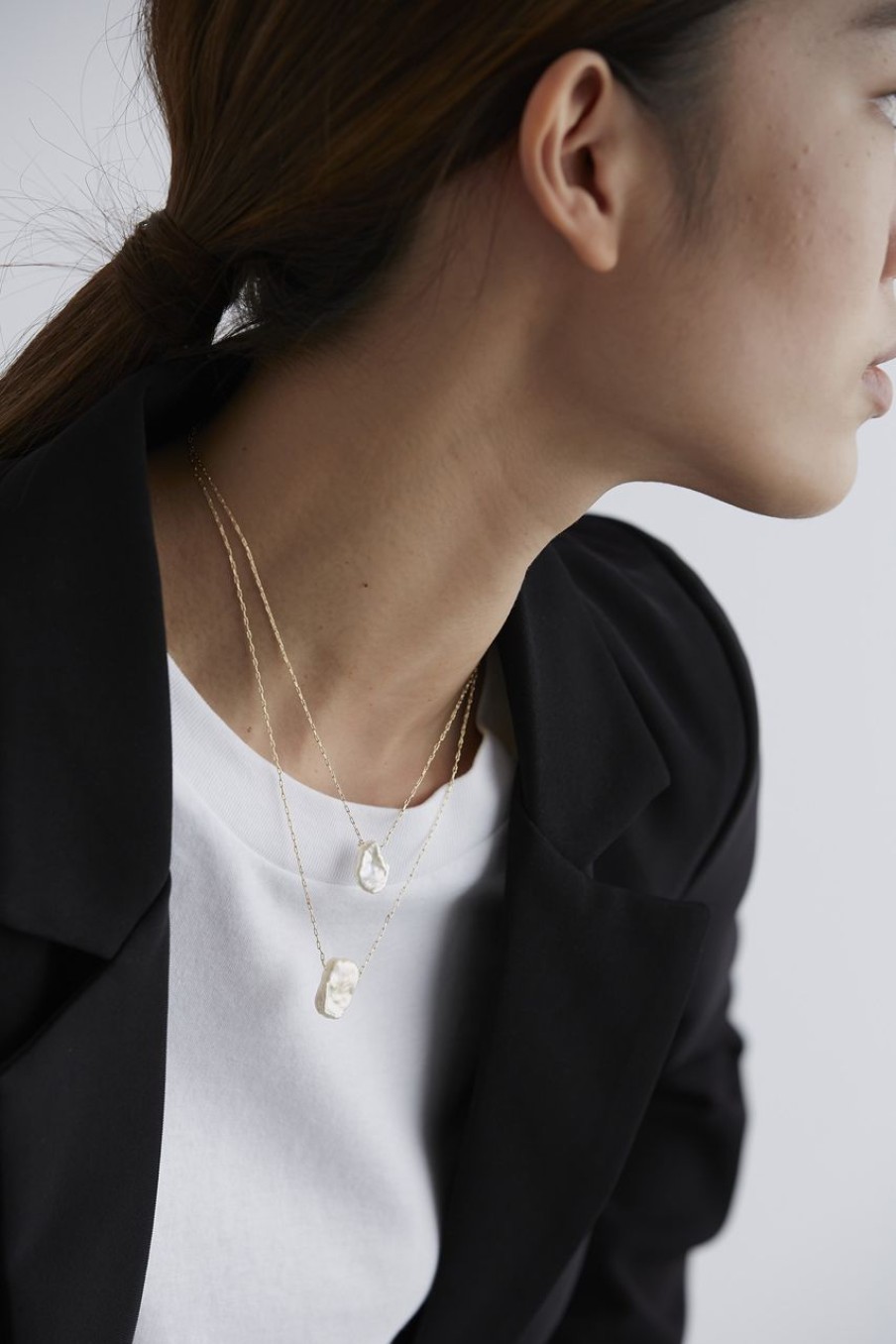 Women Afterall Necklaces | Nydia Layer Necklace Gold/White