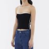 Women The Editor's Market Tops | Giovin Contrast Bandeau Black