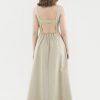 Women The Editor's Market Dresses | Taria Open-Back Dress Taupe