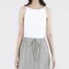 Women The Editor's Market Tops | Jeminic Square Knit Tank Optic White