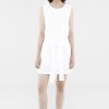 Women The Editor's Market Dresses | Rylee Linen Open-Back Dress White