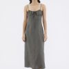 Women The Editor's Market Dresses | Gwenette Linen Bustier Dress Umber