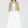 Women The Editor's Market Skirts | Larrisa Fluted Skirt White