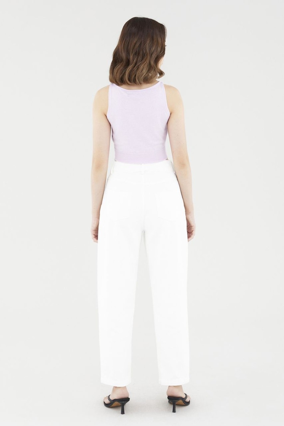 Women The Editor's Market Tops | Stella Knit Crop Top Lilac