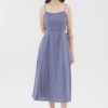 Women The Editor's Market Dresses | Harper Linen Swing Dress Heron