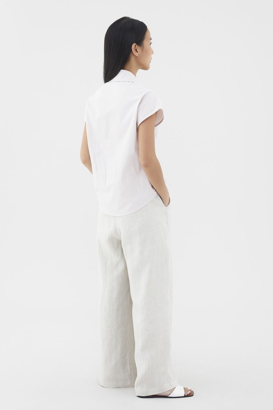 Women The Editor's Market Tops | Nomi Boxy Shirt Primrose Pink