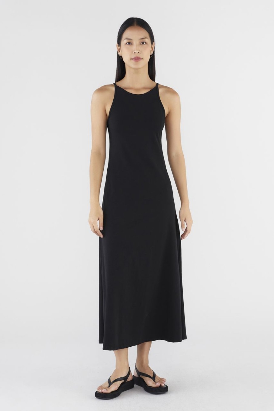 Women The Editor's Market Dresses | Matilda Jersey Tank Dress Black