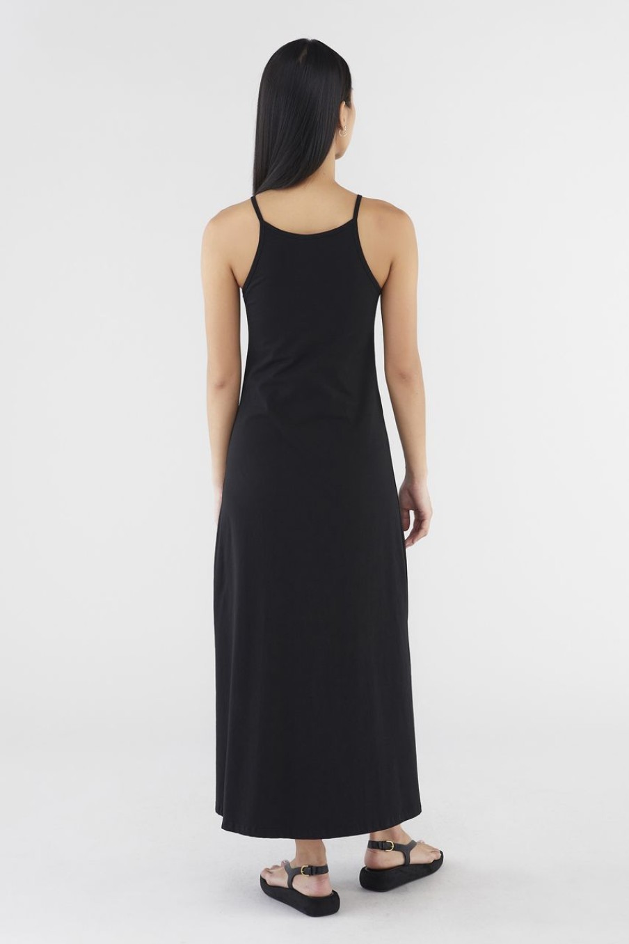 Women The Editor's Market Dresses | Matilda Jersey Tank Dress Black