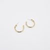 Women Afterall Earrings | Geneva Hoop Earrings Gold