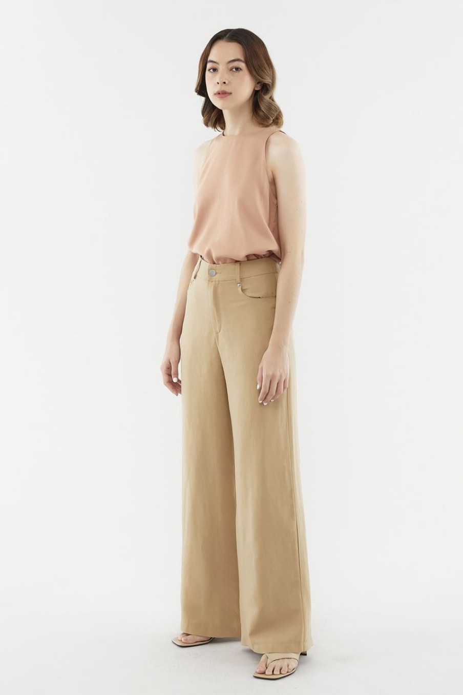 Women The Editor's Market Pants | Alyson Relax Pants Tan