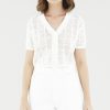 Women The Editor's Market Tops | Adelisa Crochet Top White