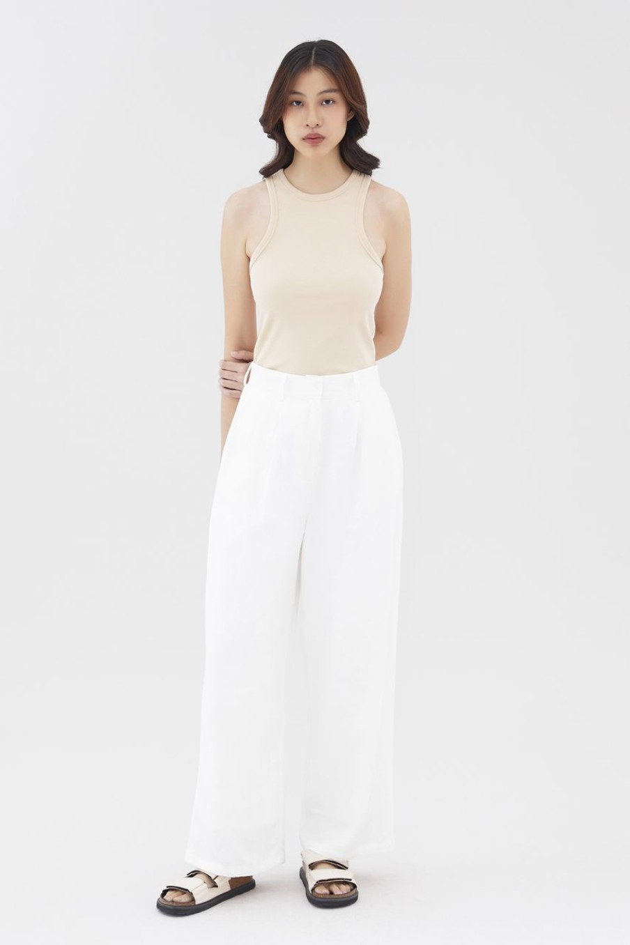 Women The Editor's Market Pants | Zeffy Wide-Leg Pants White