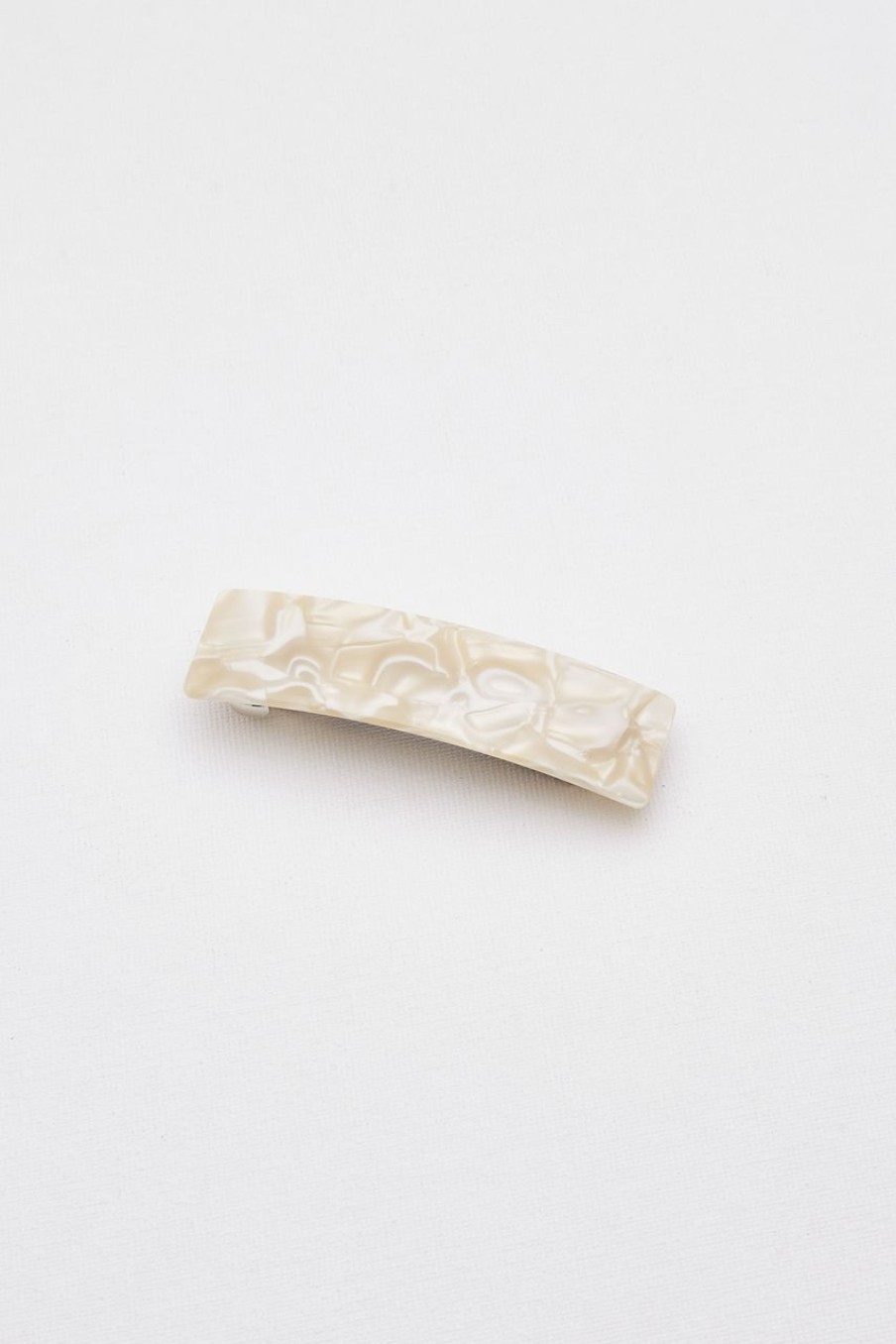 Women Afterall Hair Accessories | Taylor Hair Clip Ivory Marble