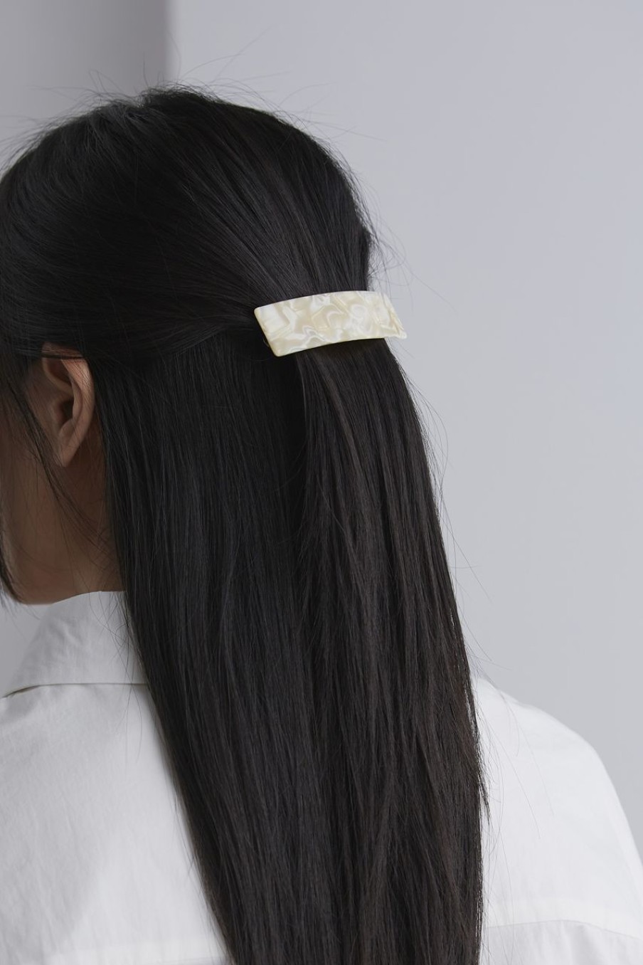 Women Afterall Hair Accessories | Taylor Hair Clip Ivory Marble