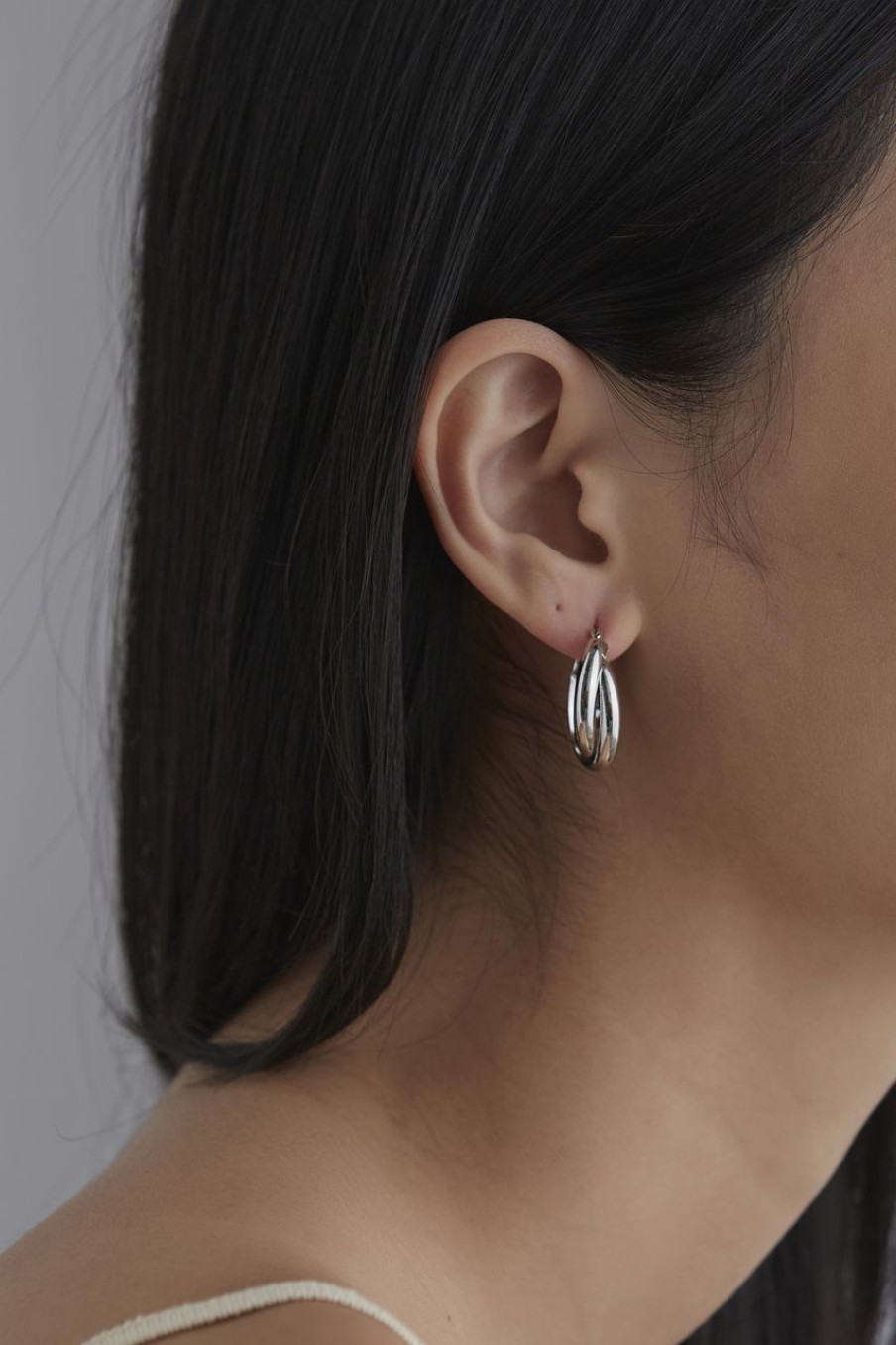 Women Afterall Earrings | Ilanys Hoop Earrings Silver