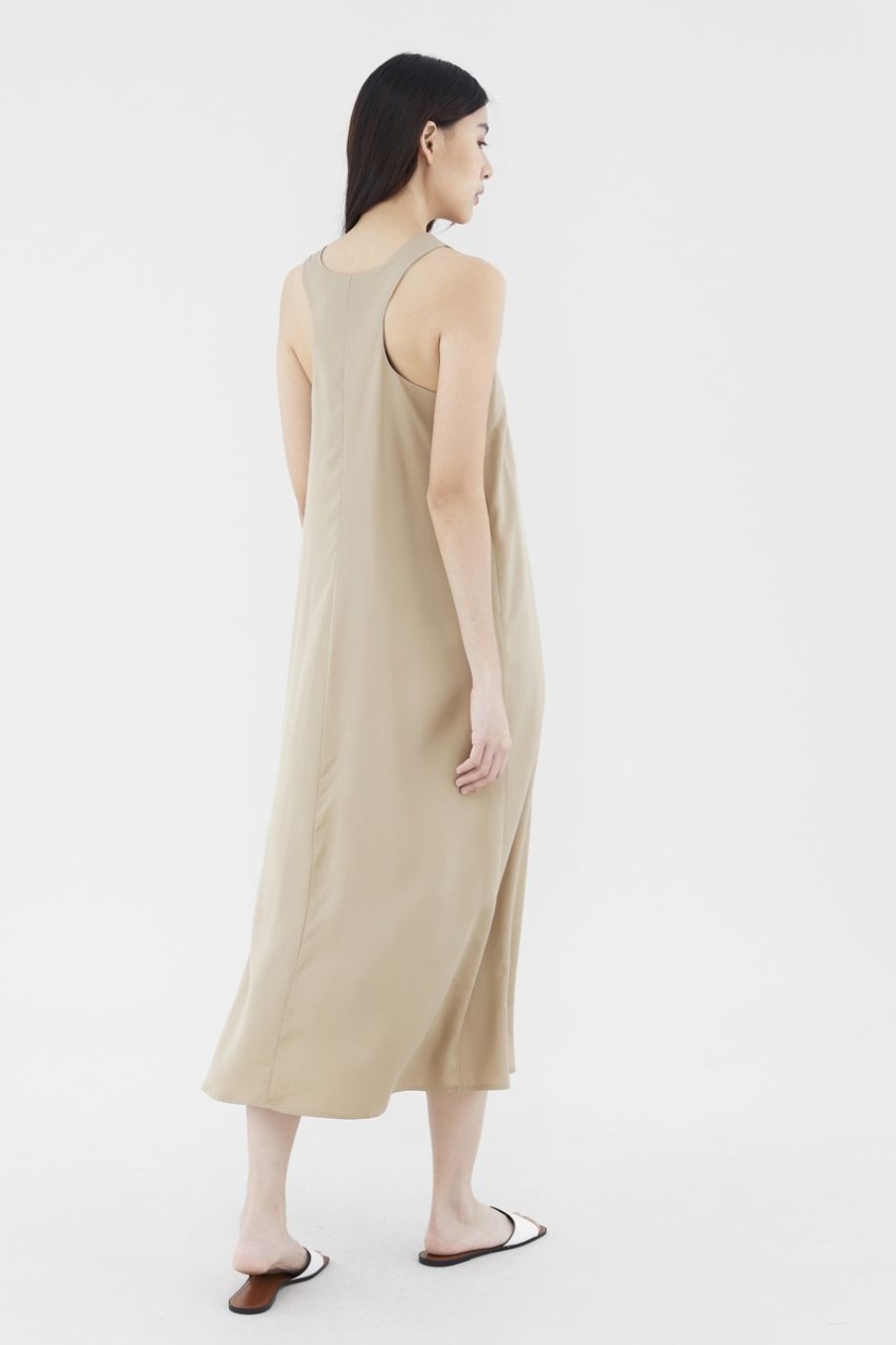 Women The Editor's Market Dresses | Quine Racer Back Dress Peanut