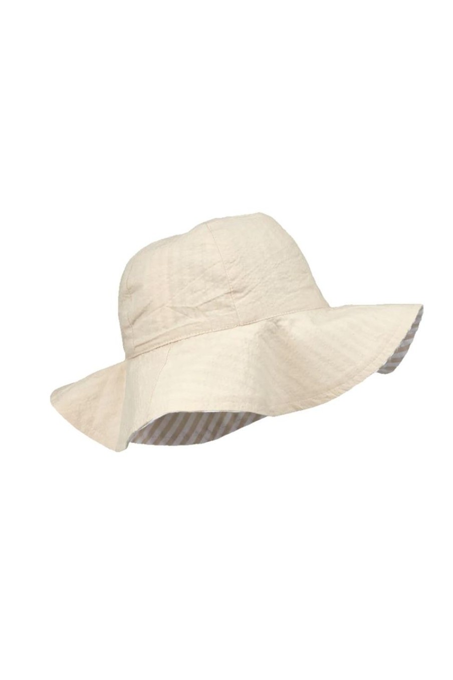 Kids Evryday Studios | Liewood Amelia Reversible Sun Hat Sandy/White