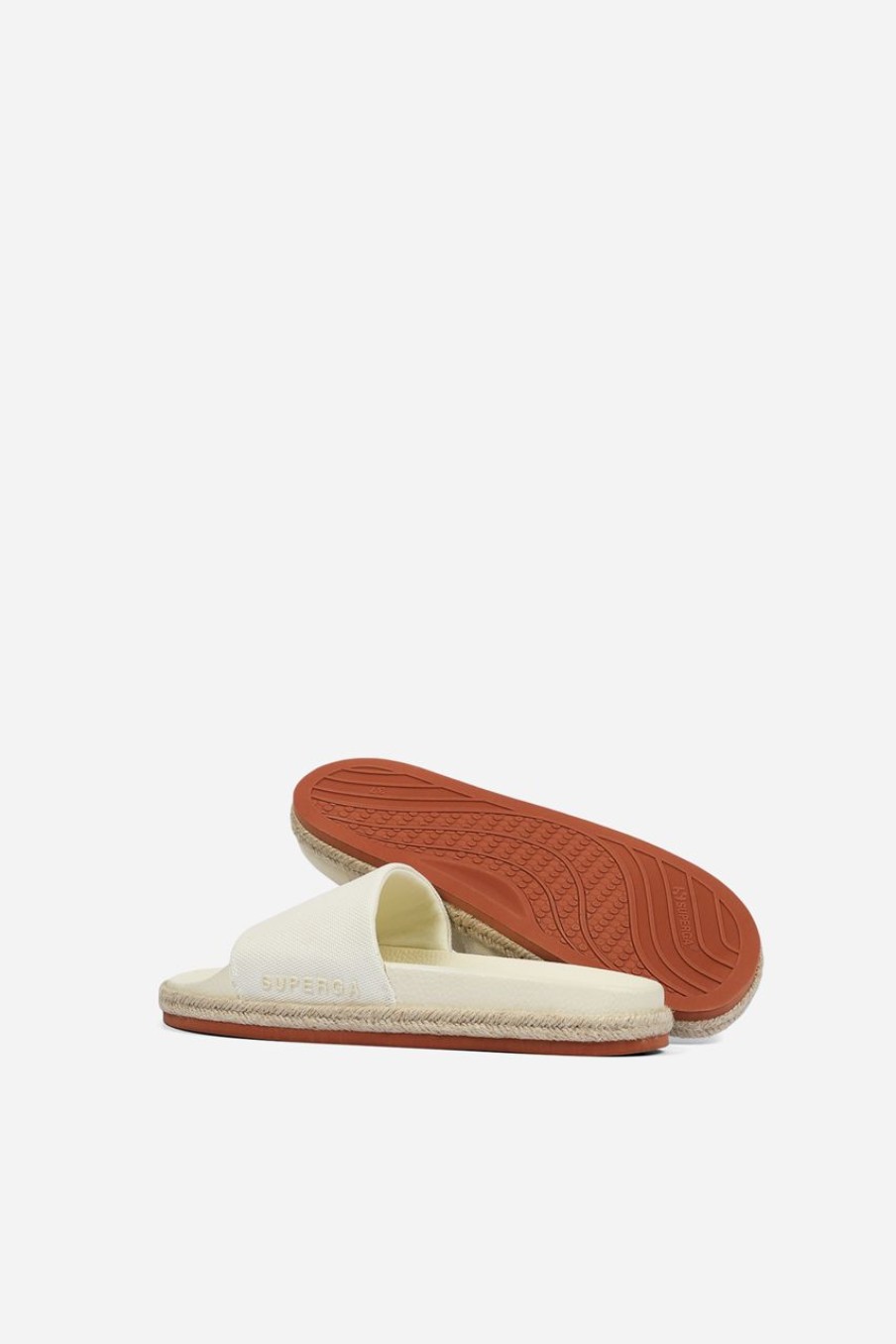 Women Superga Slippers | Superga 1908 Slides Organic Rope Red Beet