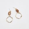 Women Afterall Earrings | Gracie Drop Earrings Gold/Brown