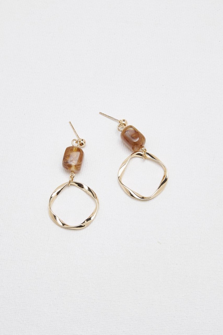 Women Afterall Earrings | Gracie Drop Earrings Gold/Brown