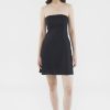 Women The Editor's Market Dresses | Margot Linen Tube Dress Black