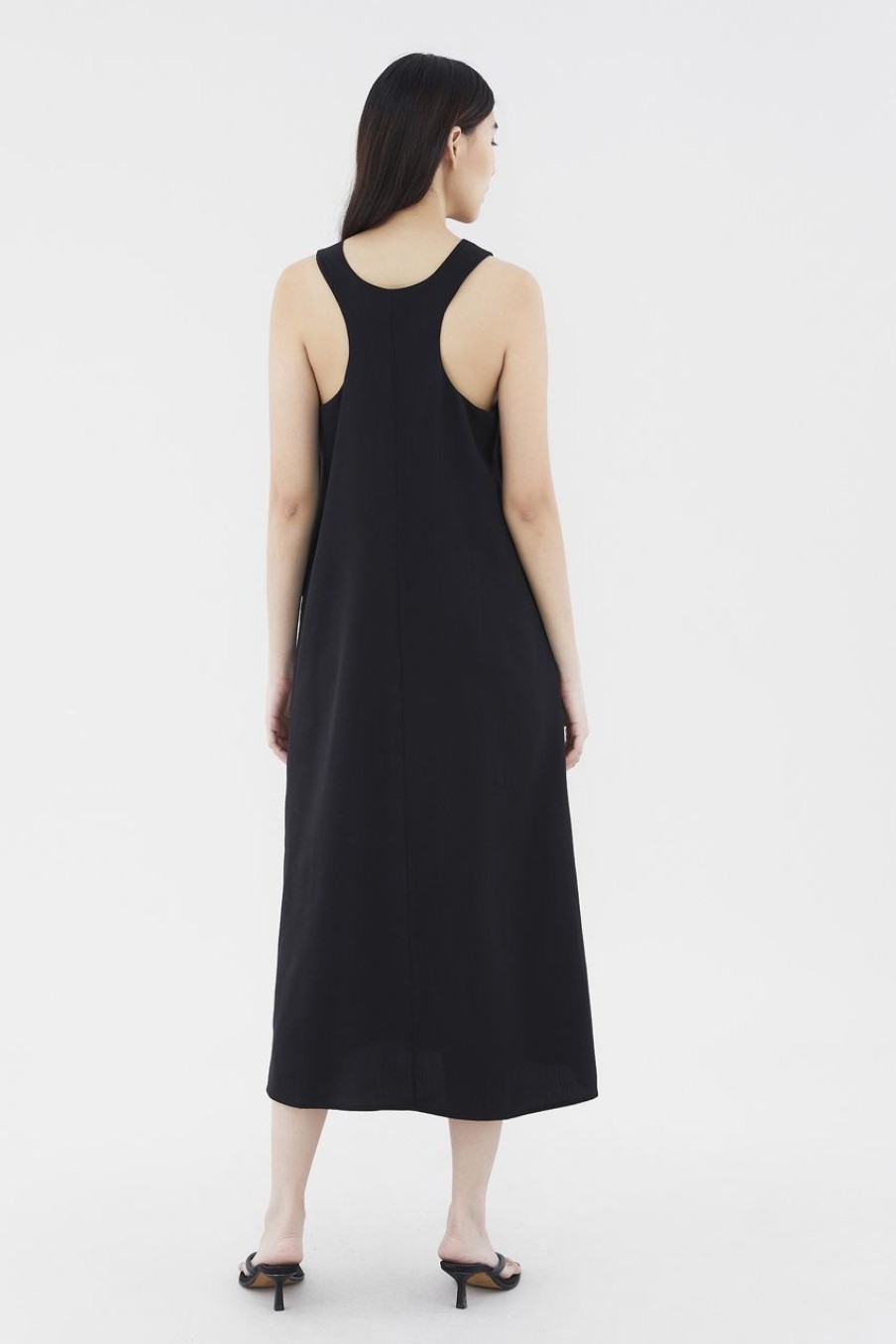 Women The Editor's Market Dresses | Quine Racer Back Dress Black