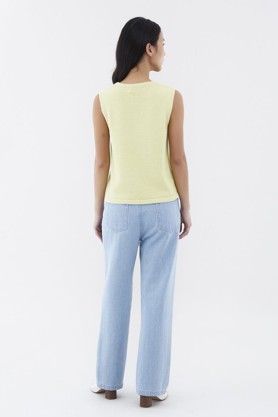 Women The Editor's Market Tops | Mykael Relaxed Knit Top Aloe