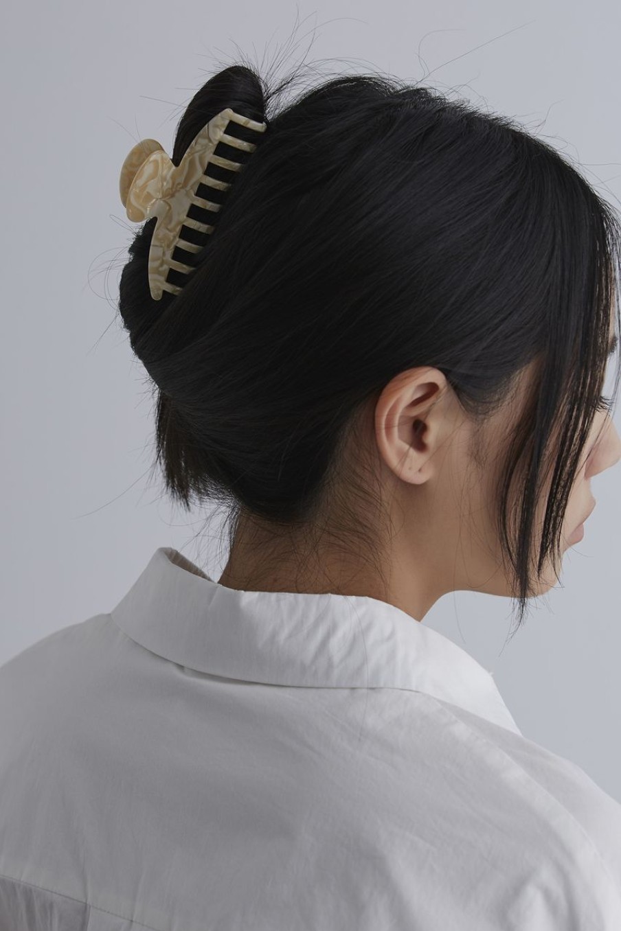 Women Afterall Hair Accessories | Prisca Hair Claw Ivory Marble