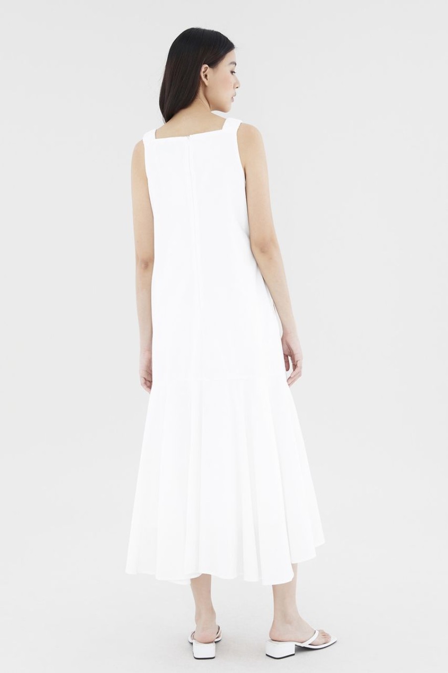 Women The Editor's Market Dresses | Pashelle Drop-Tier Dress White