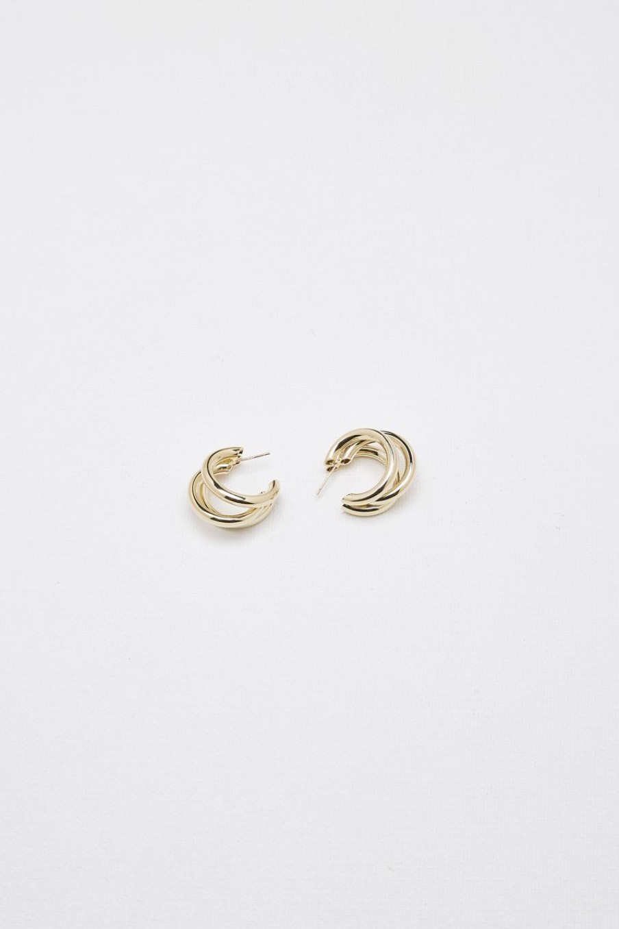 Women Afterall Earrings | Violet Hoop Earrings Gold