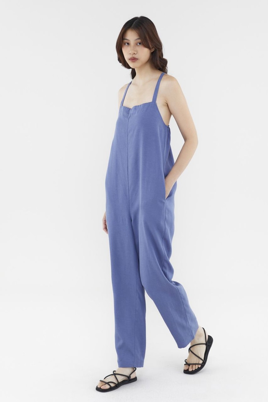 Women The Editor's Market Jumpsuits | Luciana Jumpsuit Blueberry