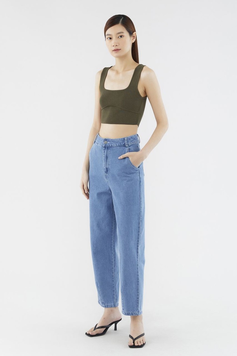 Women The Editor's Market Jeans | Molly Tapered Jeans Denim Blue