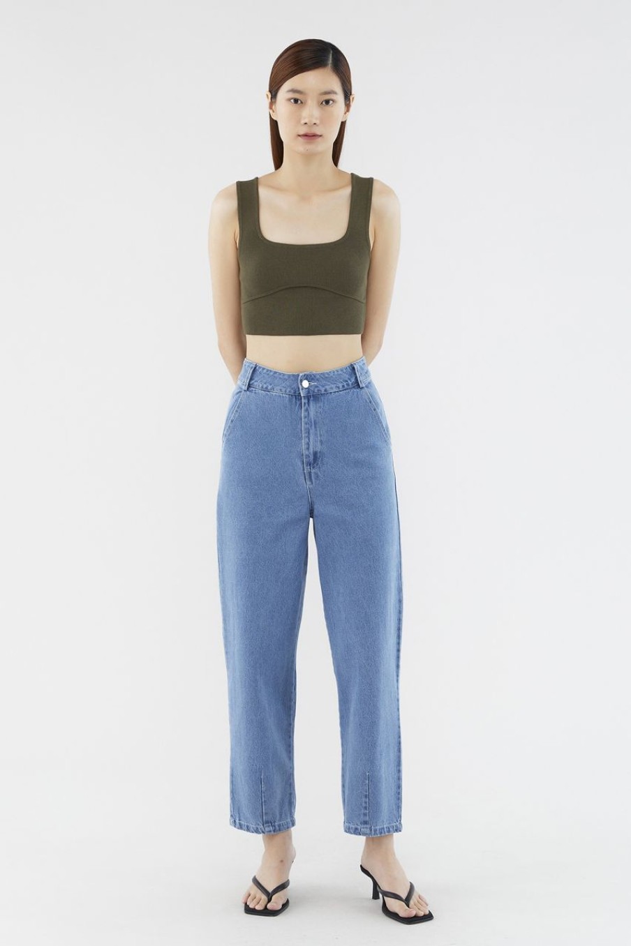 Women The Editor's Market Jeans | Molly Tapered Jeans Denim Blue