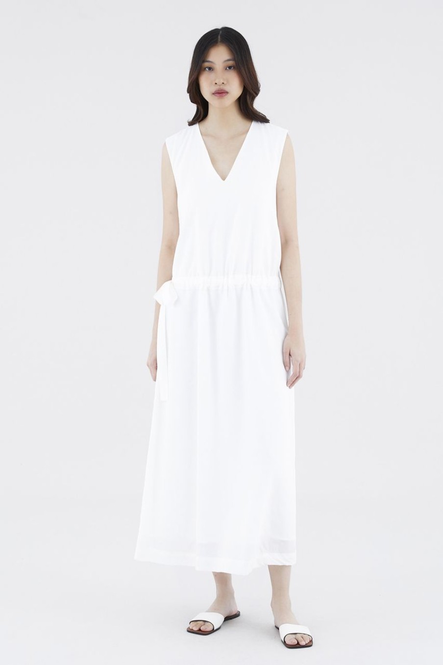 Women The Editor's Market Dresses | Sydeus Drop-Waist Dress White