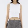 Women The Editor's Market Tops | Hosan Button-Down Knit Tank Optic White