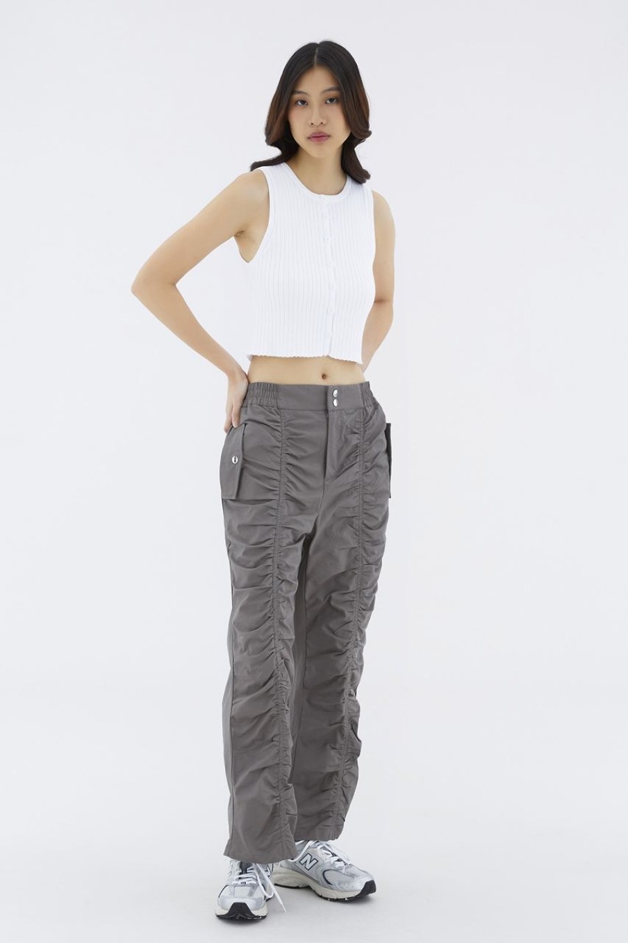 Women The Editor's Market Tops | Hosan Button-Down Knit Tank Optic White