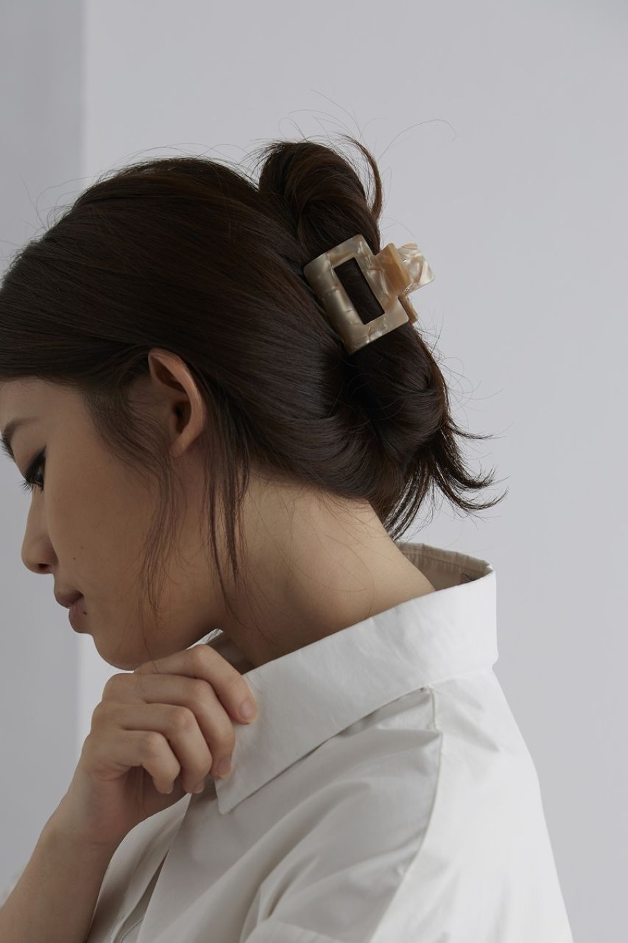 Women Afterall Hair Accessories | Debby Hair Claw Brown Marble