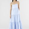 Women The Editor's Market Dresses | Hiera Tiered Maxi Dress Pond