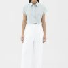 Women The Editor's Market Pants | Belena Linen Drawstring Pants White