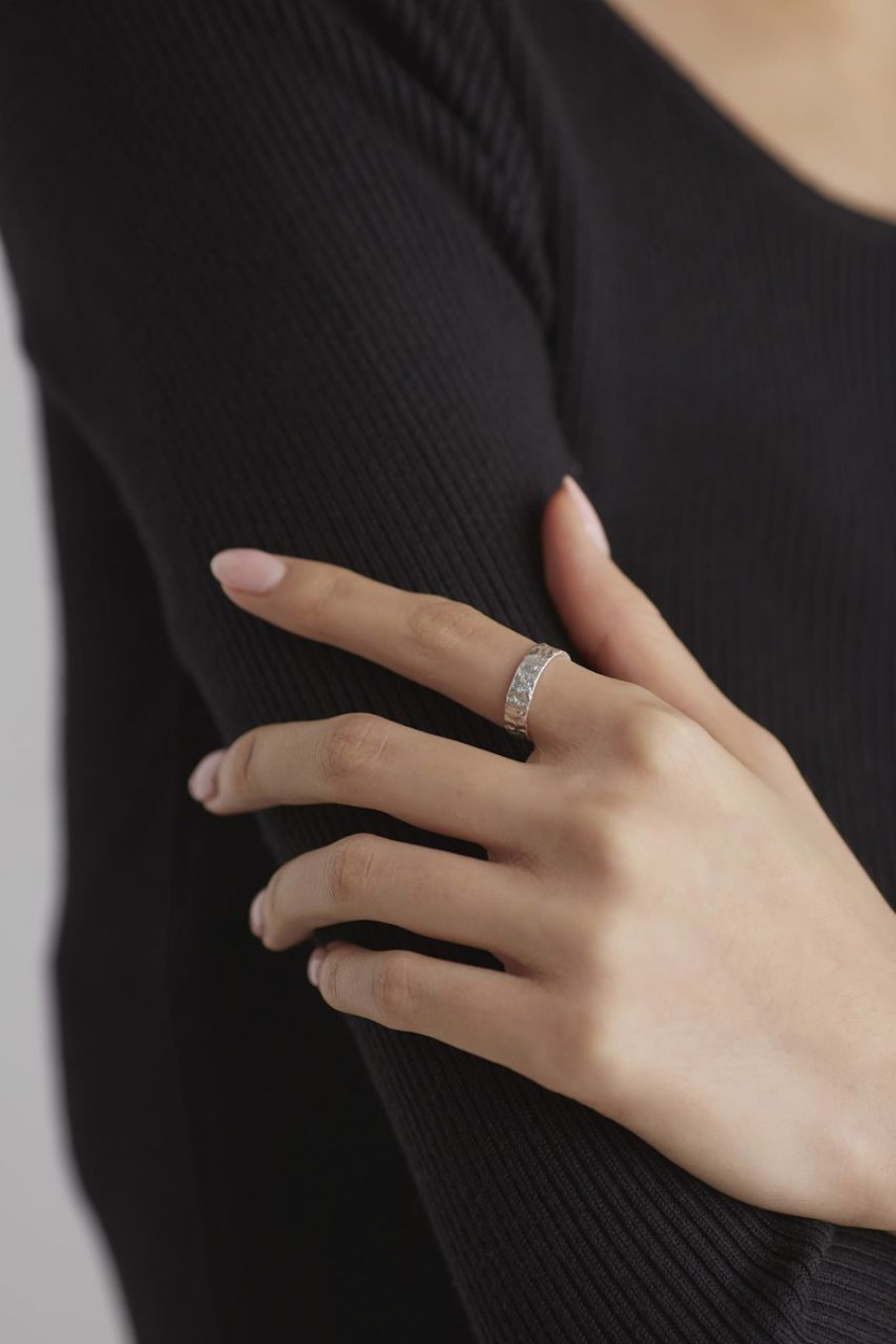 Women Afterall Rings | Leena Ring Matte Silver