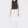 Women The Editor's Market Skirts | Synvere Drawstring Straight Skirt Ecru