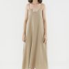 Women The Editor's Market Dresses | Kinsley Tie-Back Dress Khaki