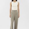 Women The Editor's Market Pants | Lorwyne Pleated-Waist Pants Hojicha