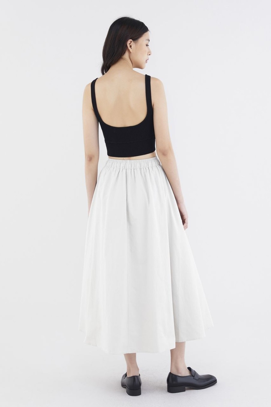 Women The Editor's Market Skirts | Dellis Drawstring Skirt Bone