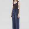 Women The Editor's Market Pants | Kaydence Wide-Leg Pants Navy Blue