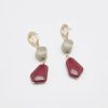 Women Afterall Earrings | Roan Drop Earrings Maroon