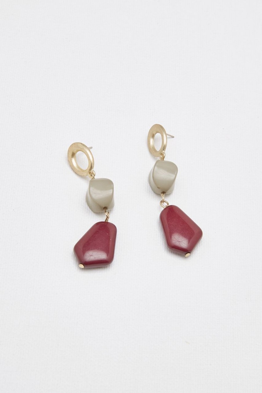 Women Afterall Earrings | Roan Drop Earrings Maroon