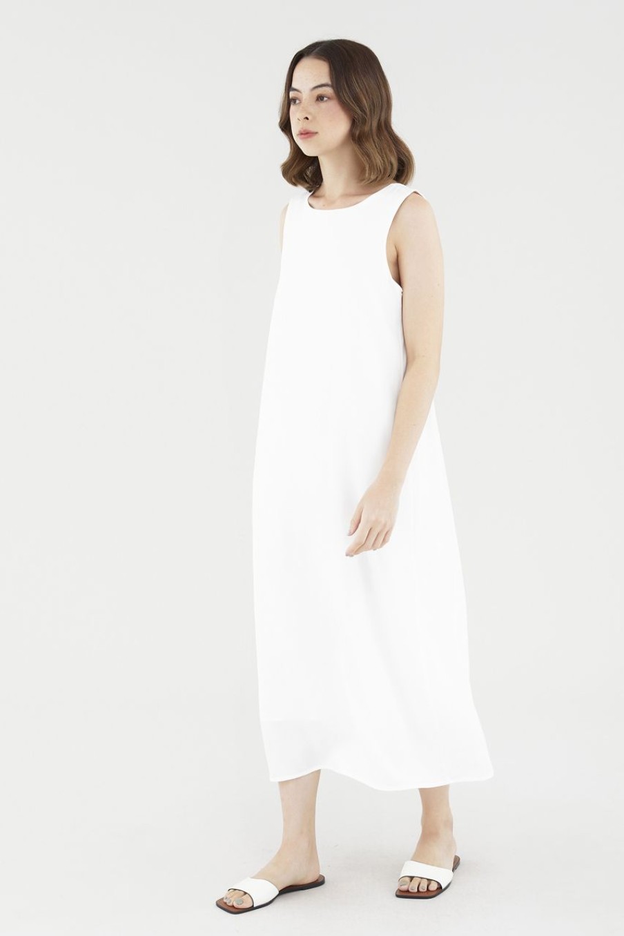 Women The Editor's Market Dresses | Dariann Tent Dress White